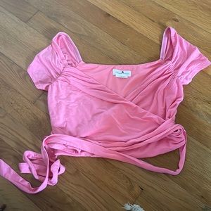Wrap style crop top